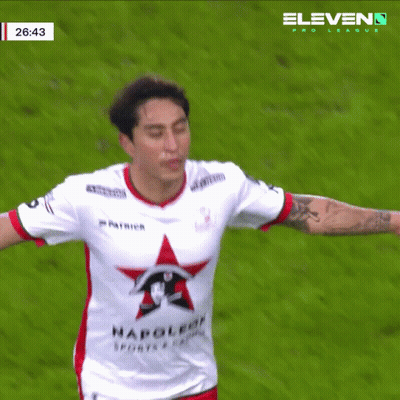 A Soccer Player Is Wearing A Shirt That Says Napoleon Sports & Fitness GIF