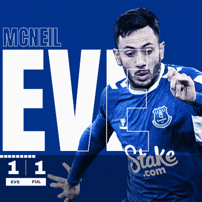 A Soccer Player Named Mcneil Is Wearing A Blue Jersey That Says Stake.com On It GIF
