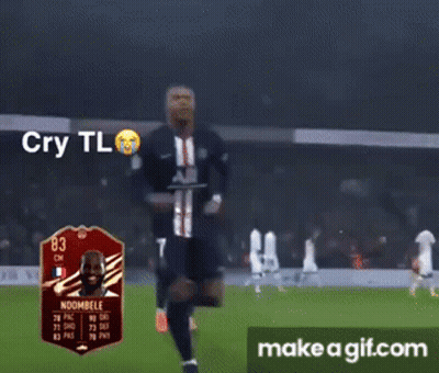A Soccer Player Named Ndombele Is Crying On The Field GIF