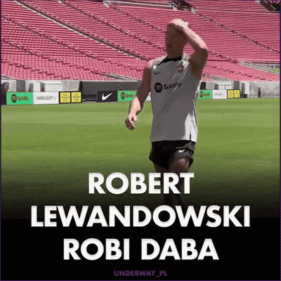A Soccer Player Named Robert Lewandowski Is On A Field GIF