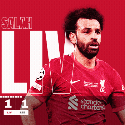 A Soccer Player Named Salah Is Wearing A Red Jersey GIF