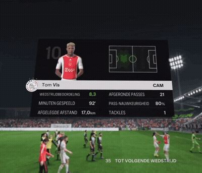 A Soccer Player Named Tom Vis Is Shown On A Screen GIF
