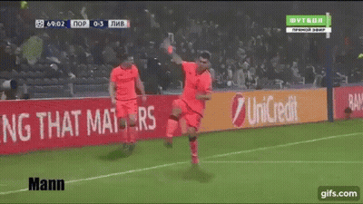 A Soccer Player On A Field With An Ad For Unicredit GIF