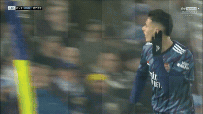 A Soccer Player Wearing A Blue Jersey That Says Emirates Better GIF