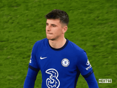 A Soccer Player Wearing A Blue Jersey With The Number 3 On It GIF