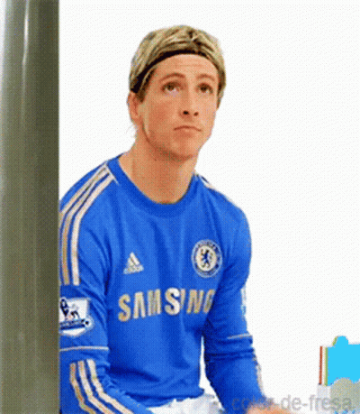 A Soccer Player Wearing A Blue Samsung Shirt GIF