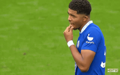 A Soccer Player Wearing A Blue Shirt With The Number 3 On It GIF