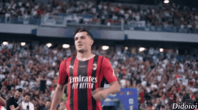 A Soccer Player Wearing A Emirates Fly Better Shirt GIF