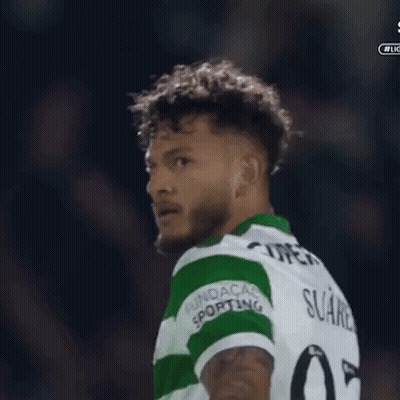 A Soccer Player Wearing A Green And White Jersey With The Number 07 GIF