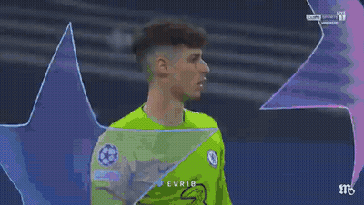 A Soccer Player Wearing A Green Jersey With The Word Evr18 On The Front GIF