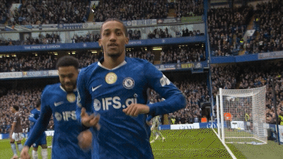 A Soccer Player Wearing A Ifs.gi Jersey Celebrates GIF