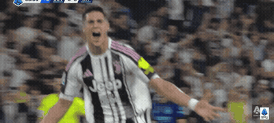 A Soccer Player Wearing A Jeep Jersey Celebrates His Goal GIF