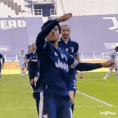 A Soccer Player Wearing A Jeep Jersey Stands On The Field GIF