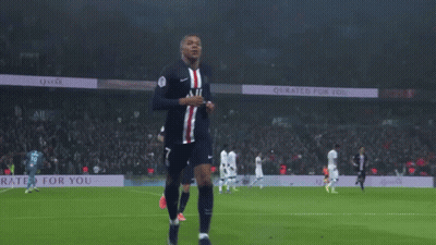 A Soccer Player Wearing A Jersey That Says All Is Celebrating GIF