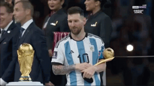 A Soccer Player Wearing A Jersey With The Number 10 On It GIF