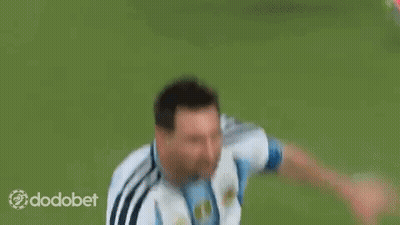 A Soccer Player Wearing A Number 10 Jersey Is Kicking A Soccer Ball GIF