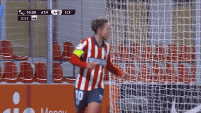 A Soccer Player Wearing A Number 10 Jersey Runs Towards The Goal GIF