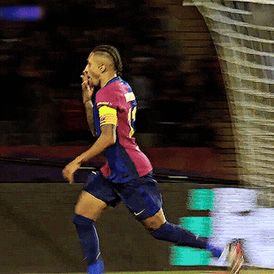 A Soccer Player Wearing A Number 19 Jersey Is Running Towards The Goal GIF
