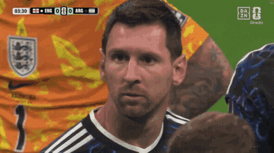 A Soccer Player Wearing A Number 3 Jersey Looks At The Camera GIF