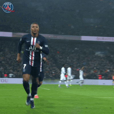 A Soccer Player Wearing A Number 7 Jersey Is Running On The Field GIF