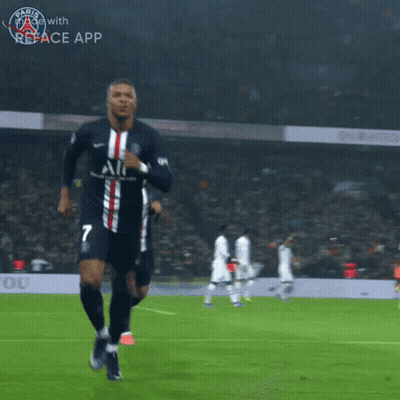 A Soccer Player Wearing A Number 7 Jersey Is Running On The Field GIF