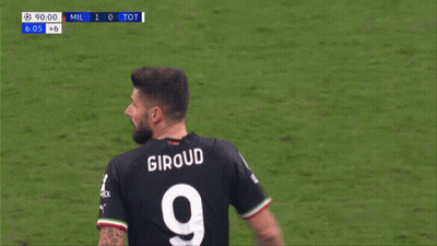 A Soccer Player Wearing A Number 9 Jersey Stands On A Field GIF