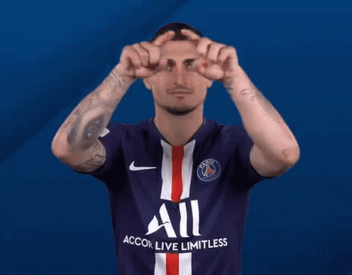 A Soccer Player Wearing A Purple Shirt That Says All GIF