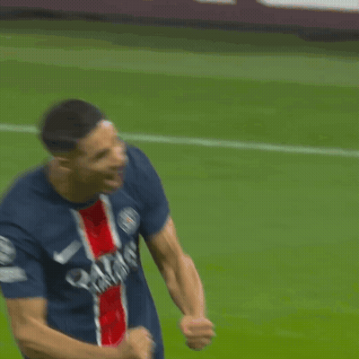 A Soccer Player Wearing A Qatar Airlines Jersey GIF
