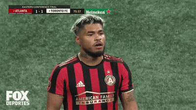 A Soccer Player Wearing A Red And Black Adidas Jersey GIF