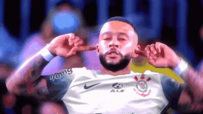A Soccer Player Wearing A Shirt That Says Ale Covering His Ears With His Hands GIF