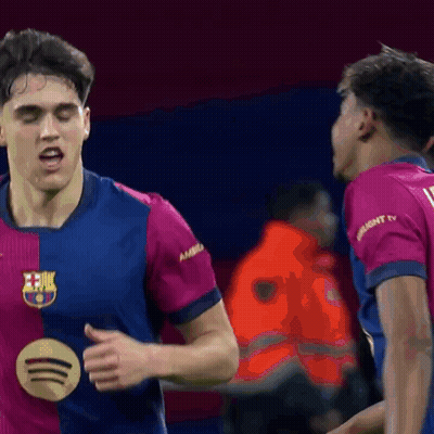 A Soccer Player Wearing A Shirt That Says ' Fcb ' On It GIF