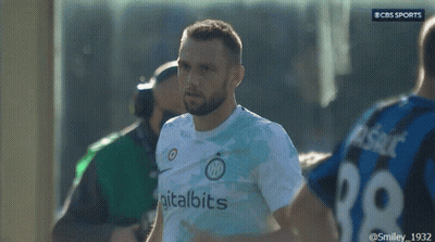 A Soccer Player Wearing A Shirt That Says " Italbits " On It GIF