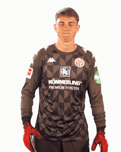 A Soccer Player Wearing A Shirt That Says Kömmerling Premium Fenster GIF