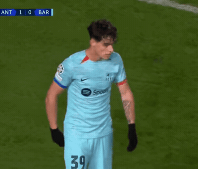 A Soccer Player Wearing A Shirt That Says Spoon On The Front GIF