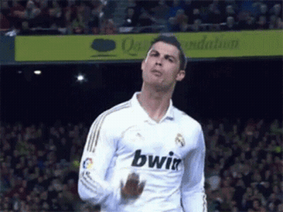 A Soccer Player Wearing A White Jersey That Says Bwin GIF