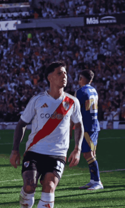 A Soccer Player Wearing A White Jersey That Says Codere GIF