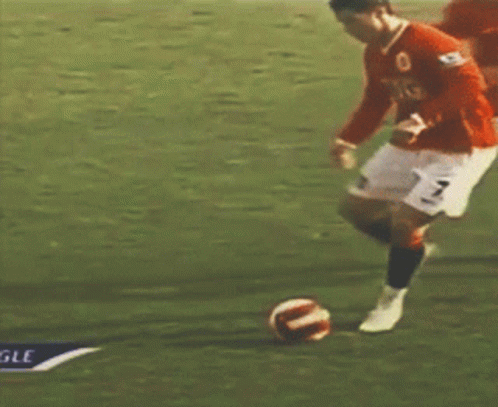 A Soccer Player Wearing A White Jersey With The Number 7 On It GIF