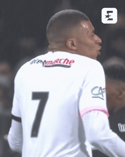 A Soccer Player Wearing A White Jersey With The Number 7 On It GIF