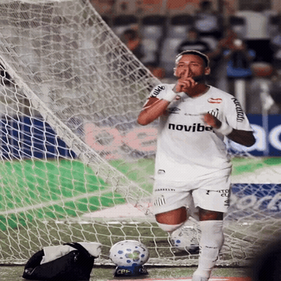 A Soccer Player Wearing A White Shirt That Says Novvibe On It GIF