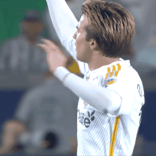 Soccer Player Wearing Number 9 Shirt GIF