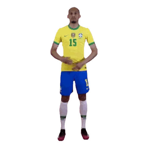 A Soccer Player Wearing A Yellow Jersey With The Number 15 On It Sticker