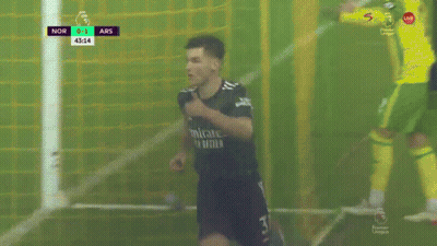 A Soccer Player Wearing An Emirates Fly Better Jersey GIF