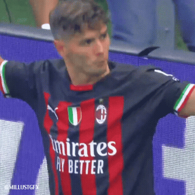 A Soccer Player Wearing An Emirates Fly Better Shirt GIF
