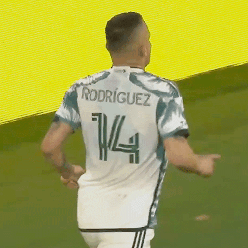 A Soccer Player With Rodriguez On His Jersey GIF