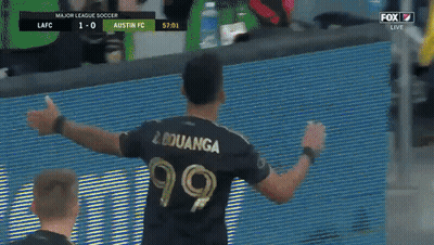 A Soccer Player With The Name Bouanga On His Back GIF