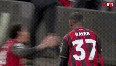 A Soccer Player With The Name Rayan On His Jersey GIF