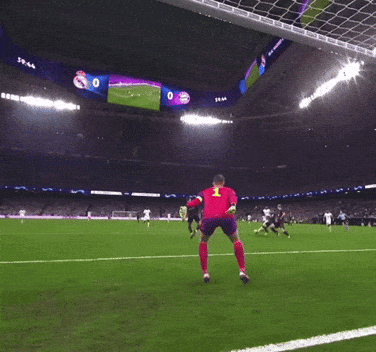 A Soccer Player With The Number 1 On His Back GIF