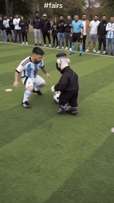 A Soccer Player With The Number 10 On His Jersey Is Kicking A Soccer Ball GIF