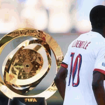 A Soccer Player With The Number 10 On His Shirt GIF