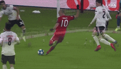 A Soccer Player With The Number 10 On Their Jersey GIF